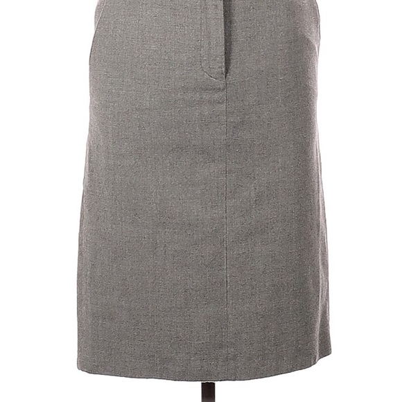 Costume National Designer Gray Wool Pencil Skirt - Picture 3 of 7